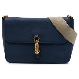 Gucci Borsa a Tracolla Convertibile Soft Jackie in pelle di vitello blu