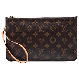 Louis Vuitton Brown Monogram Neverfull MM Pouch
