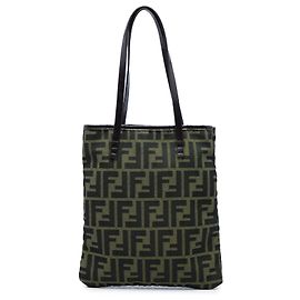 Fendi Zucca Canvas Tote braun