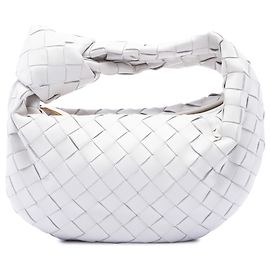 Bottega Veneta Mini Jodie in Nappa Intrecciato Bianco
