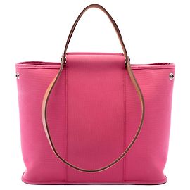 Hermès Pink Toile Cabag Elan PM