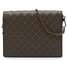 Portafoglio a catena Catena Bottega Veneta in nappa marrone borchiato
