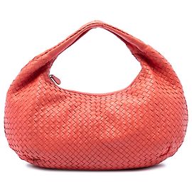 Bottega Veneta Borsa Hobo Belly Large in Nappa Intrecciato Arancione