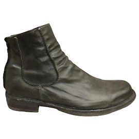 Autre Marque Officine Creative Stivaletti in Pelle Nera