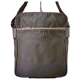 Prada Nylon and Saffiano Leather Shoulder Bag