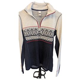 Dale of Norway Strickpullover mit Reißverschlusskragen und norwegischem Muster