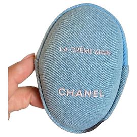 Chanel La Crème Main Denim Pouch - Azure Blue