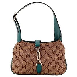 Bolsa Hobo Gucci Jackie Monogram Canvas
