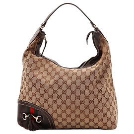 Bolsa Hobo Gucci em tela monogramada
