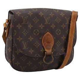 LOUIS VUITTON Monogram Saint Cloud GM Shoulder Bag M51242 LV Auth ti4008