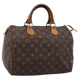 LOUIS VUITTON Monogram Speedy 30 Hand Bag M41526 LV Auth 201254