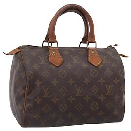 LOUIS VUITTON Monogram Speedy 25 Hand Bag M41528 LV Auth 202656