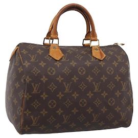 LOUIS VUITTON Monogram Speedy 30 Hand Bag M41526 LV Auth 201410