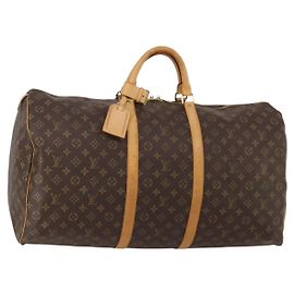 LOUIS VUITTON Monogram Keepall 60 Boston Bag M41422 LV Auth 196972