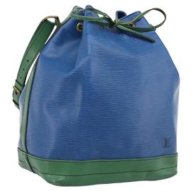 Borsa a tracolla LOUIS VUITTON Epi Noe Green Blue M44044 LV Auth ka6071