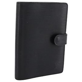 LOUIS VUITTON Epi Agenda PM Funda de Agenda Negra R20092 LV Auth BA15663