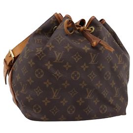 LOUIS VUITTON Bolso de hombro Monogram Petit Noe M42226 LV Auth 201160V