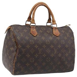 LOUIS VUITTON Monogram Speedy 30 Hand Bag M41526 LV Auth 200452