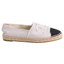 Chanel Espadrilles Beige Stoff Größe 41