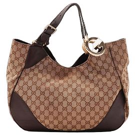 Bolsa Hobo Gucci Monogram Canvas