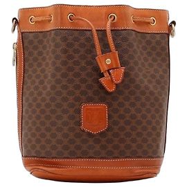 Céline Celine Vintage Macadam Bucket Bag