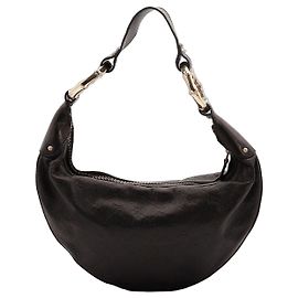 Borsa Hobo Guccissima in pelle nera Gucci