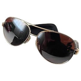 Gafas de sol Aviador Chanel Doradas y Negras