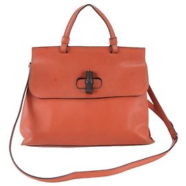 Borsa a tracolla e borsa a mano Gucci Bamboo Daily in pelle