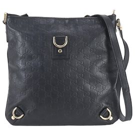 Bolsa de couro Gucci Guccissima Abbey