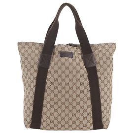 Gucci GG Canvas Leder Tote Bag