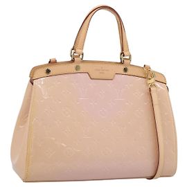 LOUIS VUITTON Monogram Vernis Blair MM Bag Rose Velur M91588 LV