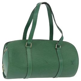 LOUIS VUITTON Epi Soufflot Hand Bag Green M52224 LV