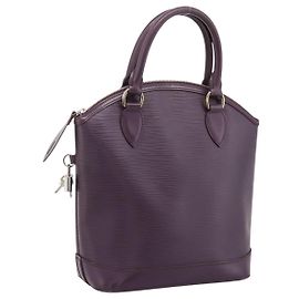 LOUIS VUITTON Epi Lockit PM Hand Bag Purple Cassis M4229K LV