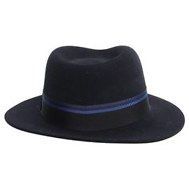 Hermès Sombrero Trilby azul marino