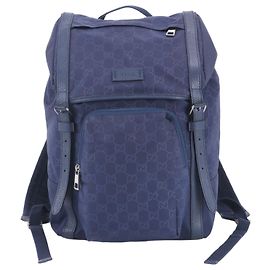 Sac à dos Gucci GG en nylon et cuir