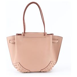 Tod's Wave Lederhandtasche, Tote Bag in Rosa