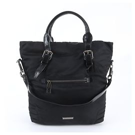 Sac cabas 2-Way Burberry en cuir et nylon