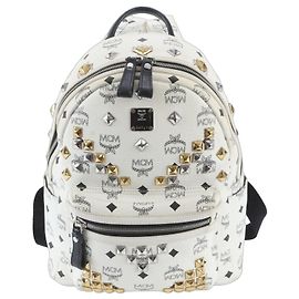 Sac à dos et sac à bandoulière en cuir clouté MCM Visetos