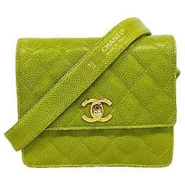 Bolso de cintura Chanel Matelassé de piel caviar
