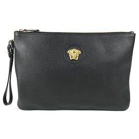 Bolso de mano de piel Versace Medusa Logo