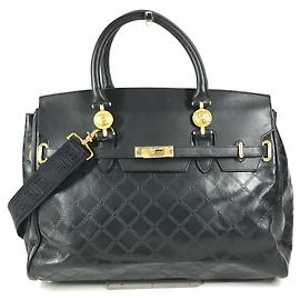Versace Vintage Medusa Logo Handbag