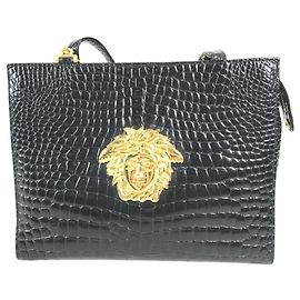 Saco Tote Versace Big Medusa Logo Greca