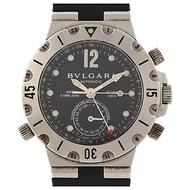 Bulgari Orologio automatico Bvlgari Scuba GMT SD38SGMT in acciaio inossidabile