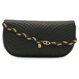 Sac à épaule matelassé noir BALLY