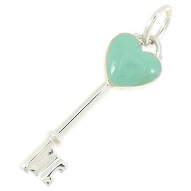 Autre Marque Tiffany Heart Key Mini Pendant