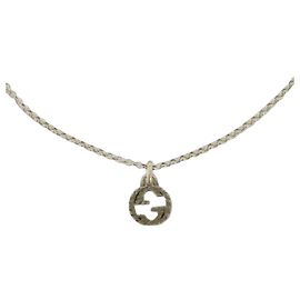 Collar Gucci Interlocking G Plata