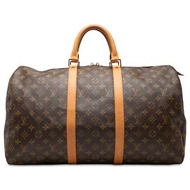 Louis Vuitton Brown Monogram Keepall 50