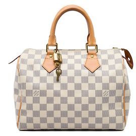 Louis Vuitton White Damier Azur Speedy 25