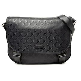 Gucci Borsa a Tracolla Nera Stampa GG