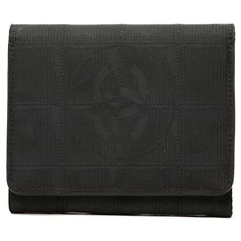 Chanel Black New Travel Line Nylon Small Wallet